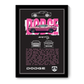 DODGE CHALLENGER SRT - Framed Car Poster
