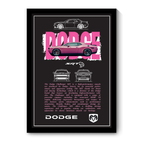 DODGE CHALLENGER SRT - Framed Car Poster