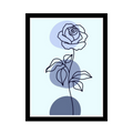 BLUE ROSE - Framed Abstract Poster