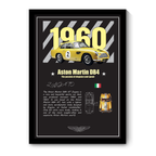 ASTON MARTIN DB4 GT ZAGATO 1960 - Framed Car Poster