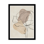 LINE BLOOM - Framed Abstract Poster