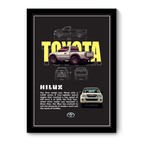 TOYOTA HILUX V1 - Framed Car Poster