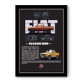 FIAT CLASSIC 1980 V1 - Framed Car Poster