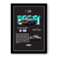 CHEVROLET CLASSIC C-10 V1 - Framed Car Poster