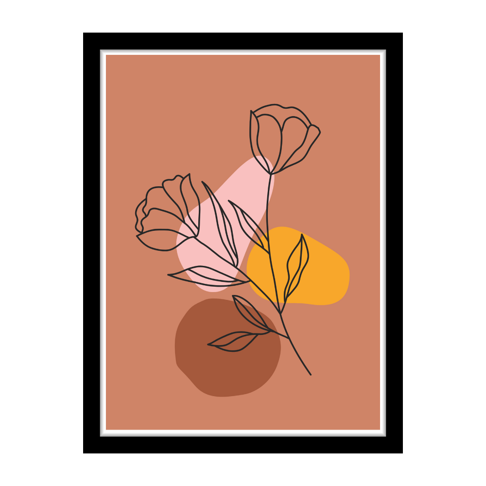 WISPY BLOOM - Framed Abstract Poster