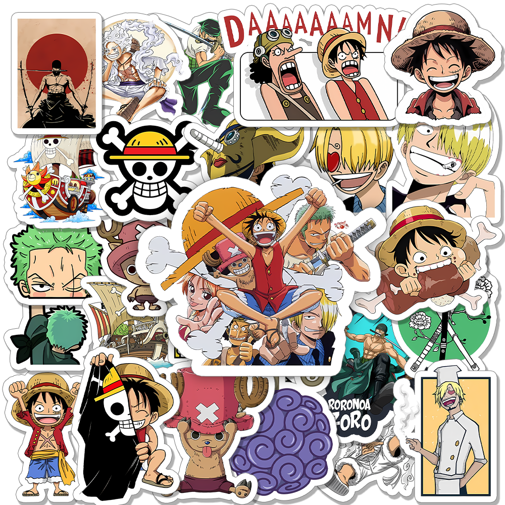 Pack of 25 One Piece Sticker Set