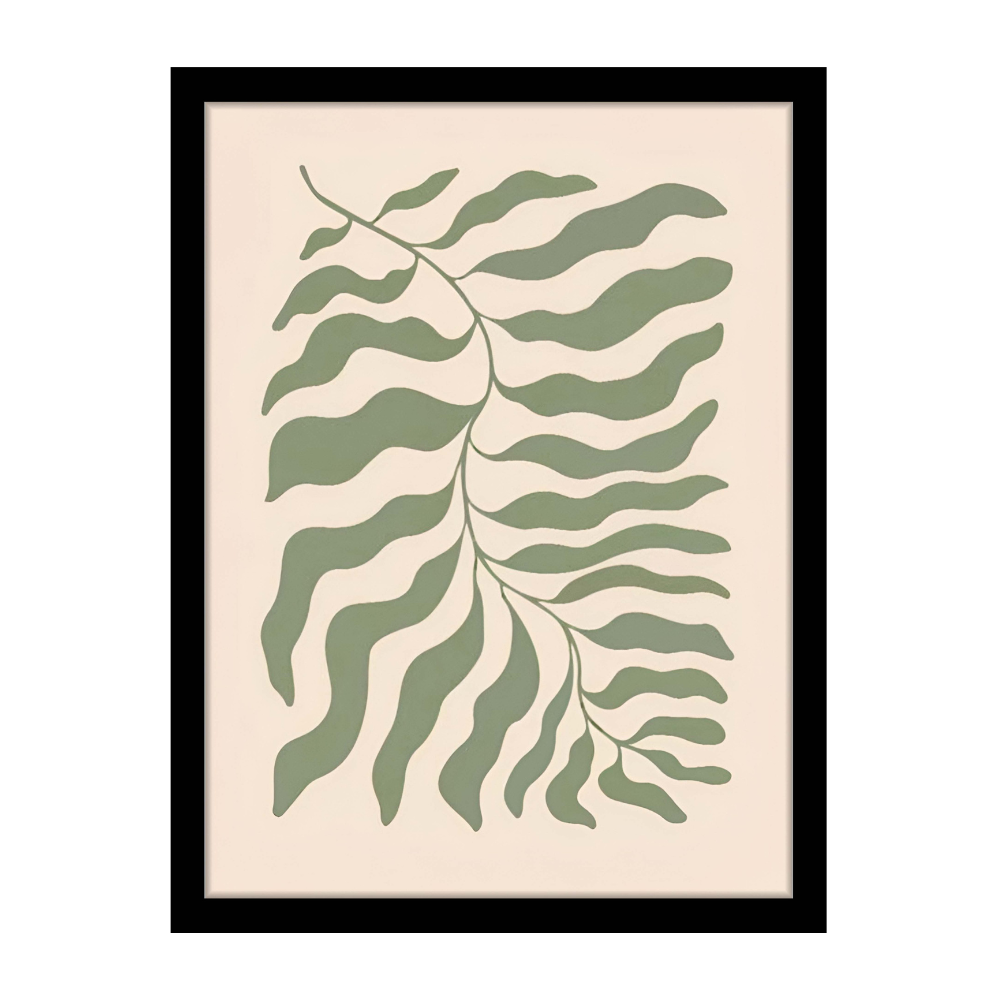SERENE FERN - Framed Abstract Poster
