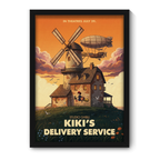 KIKIS DELIVERY SERVICE- Framed Ghibli Anime Poster