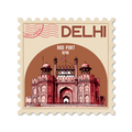 CITY STAMP DELHI-Vinyl Sticker