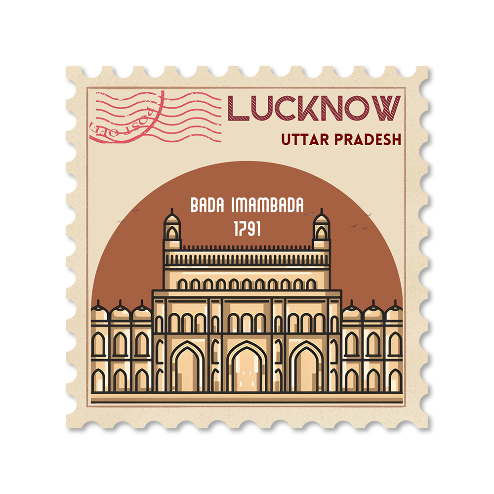 CITY STAMP LUCKNOW-Vinyl Sticker