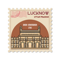 CITY STAMP LUCKNOW-Vinyl Sticker