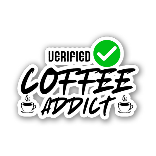 VERIFIED COFFEE ADDICT STICKER