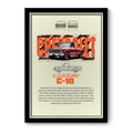 CHEVROLET CLASSIC C-10 V2 - Framed Car Poster