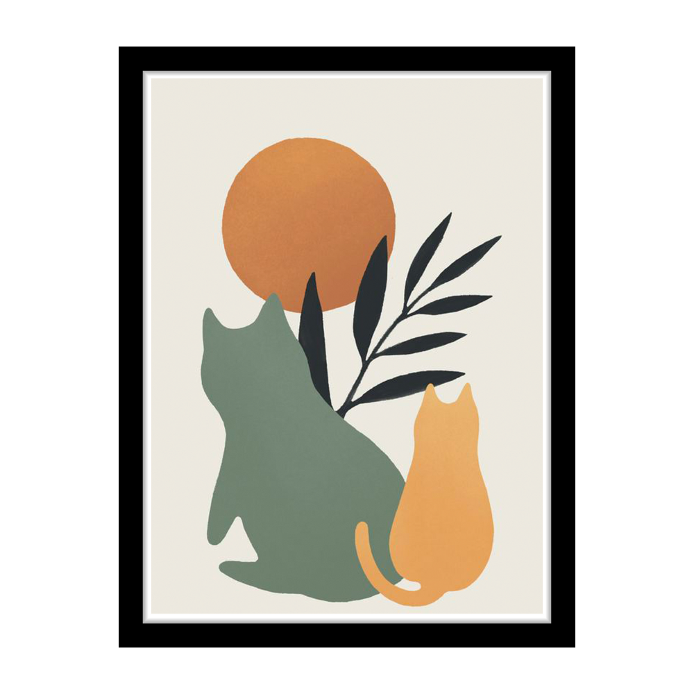 Meowjesty - Framed Abstract Poster
