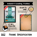VOLKSWAGEN BEETLE - Framed Car Poster