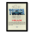 TOYOTA HILUX - Framed Car Poster