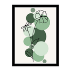 SIMPLE FLORA - Framed Abstract Poster