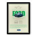 FORD CLASSIC F-100 1956 - Framed Car Poster
