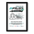 MERCEDES AMG PETRONAS MOTORSPORT - Framed Car Poster