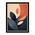 CRIMSON CASCADE - Framed Abstract Poster