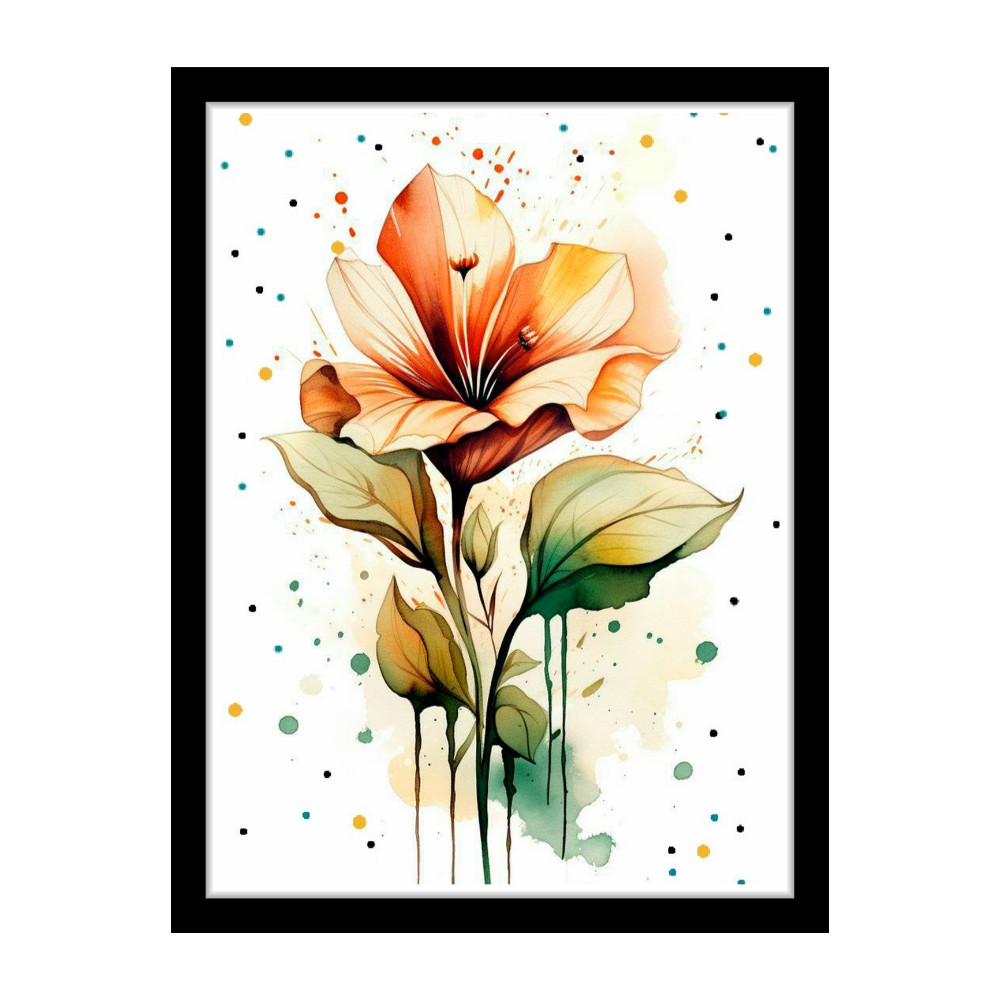 BLUSHING BLOOM - Framed Abstract Poster