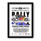 PEUGEOT 208 WR - Framed Car Poster
