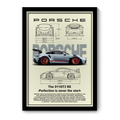 PORSCHE THE 911 GT3 RS - Framed Car Poster
