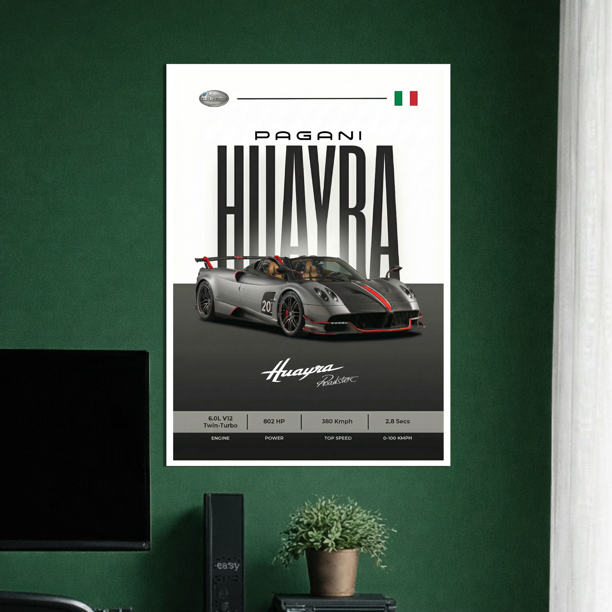 PAGANI HUAYRA| C-2 | CAR POSTER