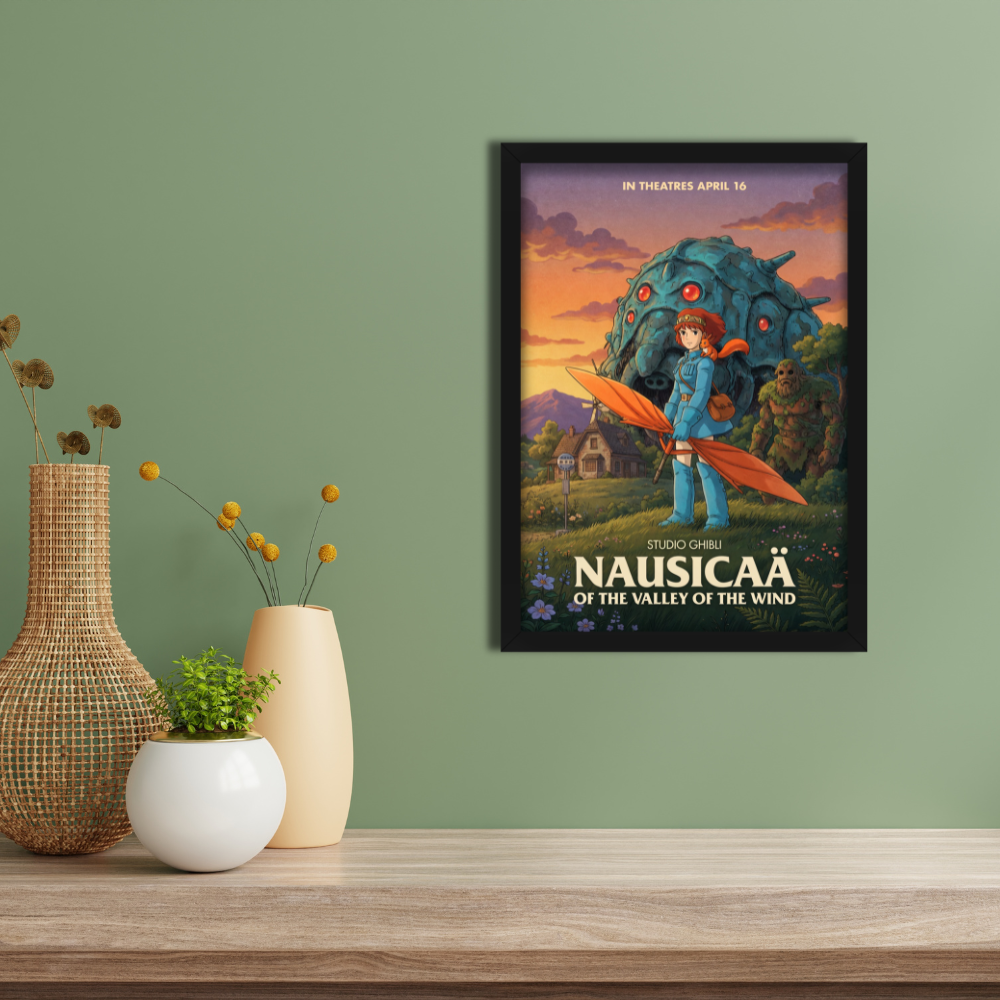NAUSICAA OF THE VALLEY OF THE WIND - Framed Ghibli Anime Poster