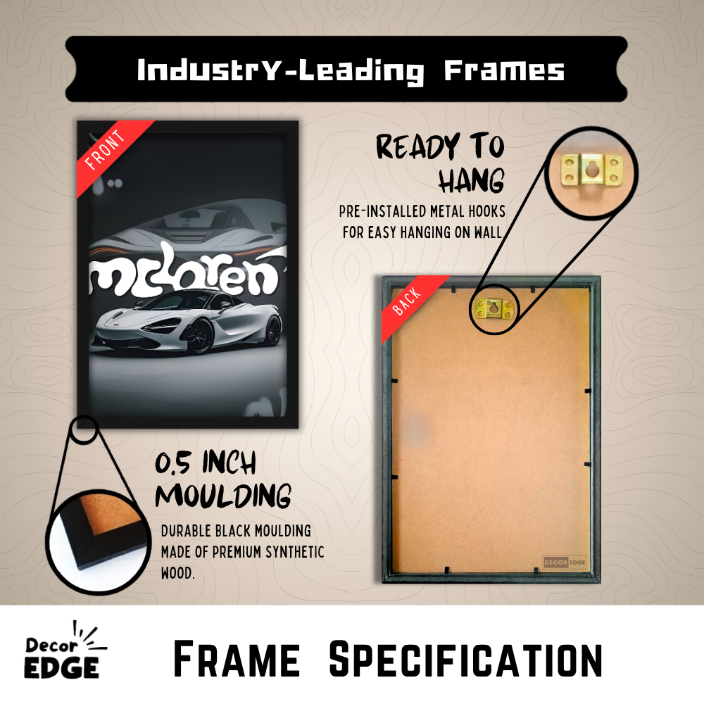 MCLAREN 720S - Framed Car Poster