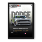 DODGE CHALLENGER SRT - Framed Car Poster