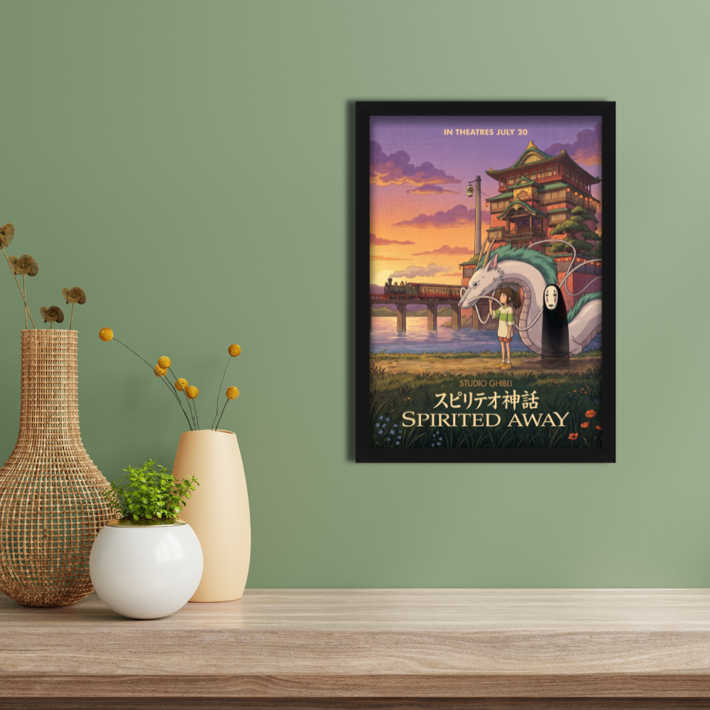 SPIRITED AWAY- Framed Ghibli Anime Poster