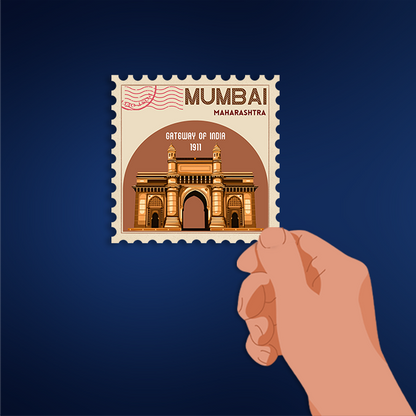 CITY STAMP MUMBAI STICKER