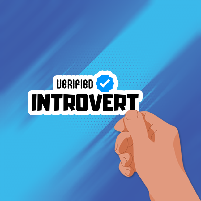 Verified Introvert - Vinyl Sticker