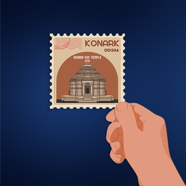 CITY STAMP KONARK-Vinyl Sticker