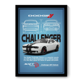 DODGE CHALLENGER SRT HELLCAT - Framed Car Poster