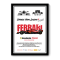 FERRARI CHARLES MARC LECLERC 16 - Framed Car Poster