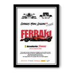 FERRARI CHARLES MARC LECLERC 16 - Framed Car Poster