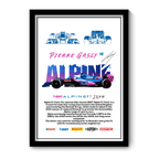 ALPINE PIERRE GASLY 10 - Framed Car Poster