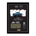 CHEVROLET S-10 ADVANTAGE 2017 - Framed Car Poster