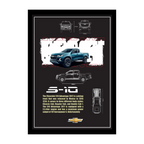 CHEVROLET S-10 ADVANTAGE 2017 - Framed Car Poster