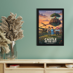 CASTLE IN THE SKY- Framed Ghibli Anime Poster