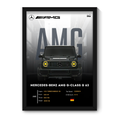 MERCEDES BENZ AMG G63 - Framed Car Poster