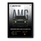 MERCEDES BENZ AMG G63 - Framed Car Poster