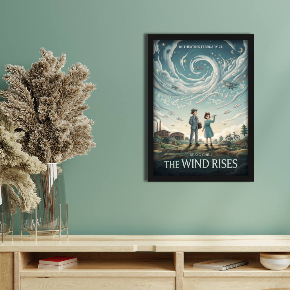 THE WIND RISES- Framed Ghibli Anime Poster