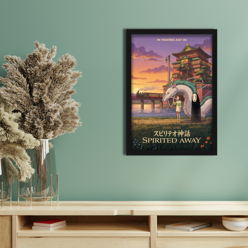 SPIRITED AWAY- Framed Ghibli Anime Poster