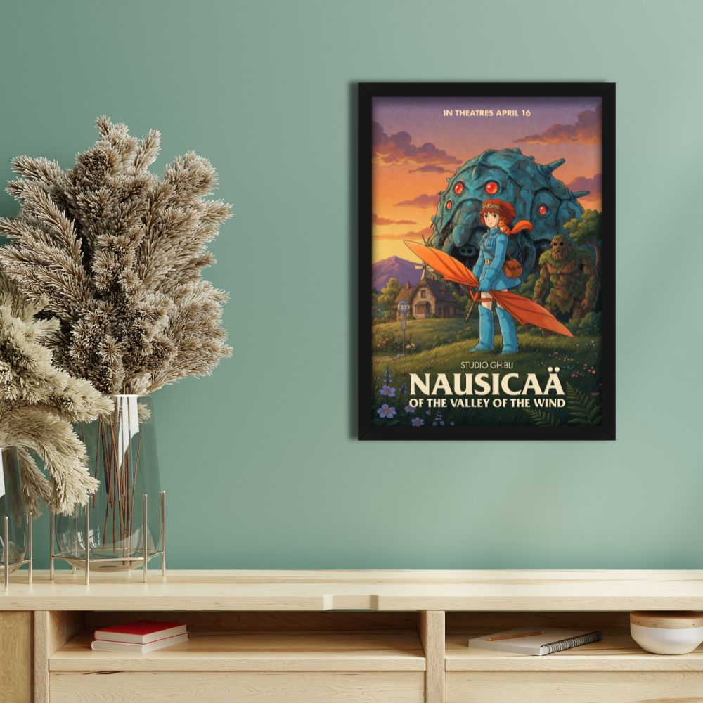 NAUSICAA OF THE VALLEY OF THE WIND - Framed Ghibli Anime Poster