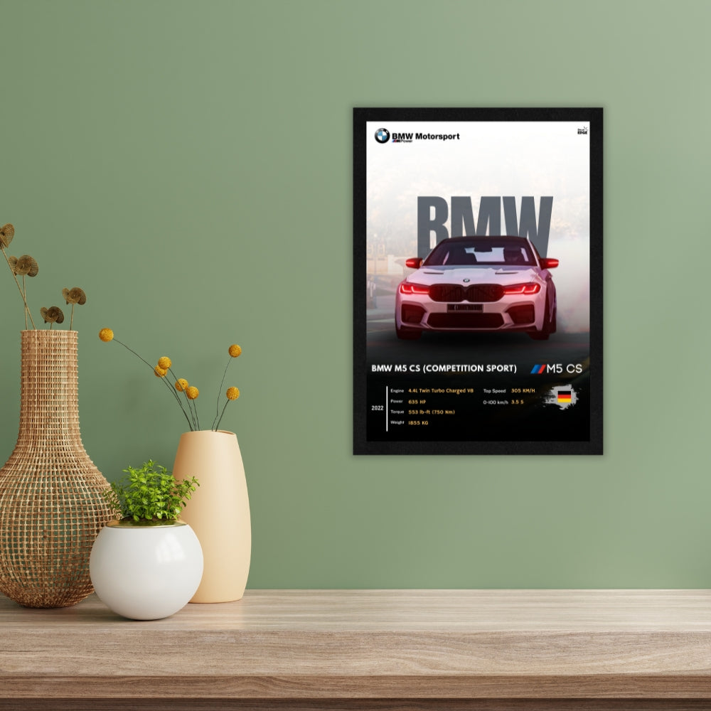 BMW M5 CS - Framed Car Poster