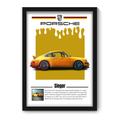 SINGER - Framed Car Poster