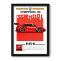 911 GT3 RS -1 - Framed Car Poster